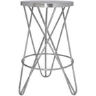 Meridian Furniture Mercury Counter Stool - Silver - Stools