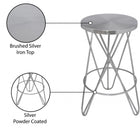 Meridian Furniture Mercury Counter Stool - Silver - Stools