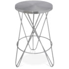 Meridian Furniture Mercury Counter Stool - Silver - Silver - Stools