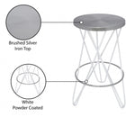 Meridian Furniture Mercury Counter Stool - Silver - Stools