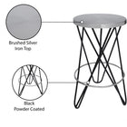 Meridian Furniture Mercury Counter Stool - Silver - Stools