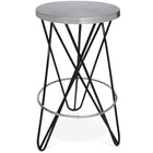 Meridian Furniture Mercury Counter Stool - Silver - Black - Stools