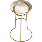 Meridian Furniture Ring Velvet Counter Stool - Gold - Stools