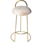 Meridian Furniture Ring Velvet Counter Stool - Gold - Stools