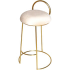 Meridian Furniture Ring Velvet Counter Stool - Gold - Stools