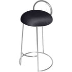 Meridian Furniture Ring Velvet Counter Stool - Chrome - Stools