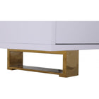 Meridian Furniture Excel Sideboard/Buffet - White & Gold - Drawers & Dressers