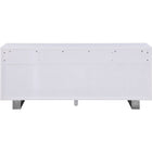 Meridian Furniture Excel Sideboard/Buffet - White & Chrome - Drawers & Dressers