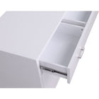 Meridian Furniture Excel Sideboard/Buffet - White & Chrome - Drawers & Dressers