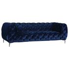 Meridian Furniture Mercer Velvet Sofa - Blue - Sofas
