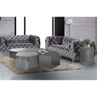Meridian Furniture Hexagon End Table - Chrome - End Table