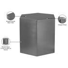 Meridian Furniture Hexagon End Table - Chrome - End Table