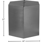 Meridian Furniture Hexagon End Table - Chrome - End Table