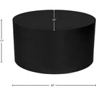Meridian Furniture Cylinder Coffee Table - Black - Coffee Tables