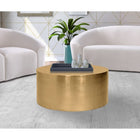 Meridian Furniture Cylinder Coffee Table - Gold - Coffee Tables