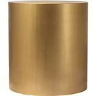 Meridian Furniture Cylinder End Table - Gold - End Table