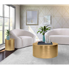 Meridian Furniture Cylinder End Table - Gold - End Table