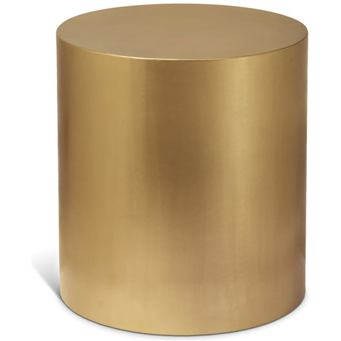 Meridian Furniture Cylinder End Table - Gold - End Table