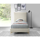 Meridian Furniture Geri Velvet Twin Bed - Bedroom Beds