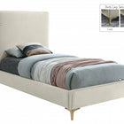 Meridian Furniture Geri Velvet Twin Bed - Bedroom Beds