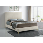 Meridian Furniture Geri Velvet Full Bed - Bedroom Beds