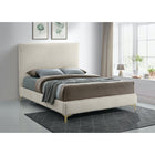 Meridian Furniture Geri Velvet Queen Bed - Bedroom Beds