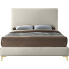 Meridian Furniture Geri Velvet Queen Bed - Bedroom Beds