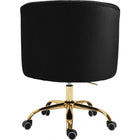 Meridian Furniture Arden Velvet Office Chair - Gold - Office Chairs