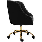 Meridian Furniture Arden Velvet Office Chair - Gold - Office Chairs