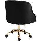 Meridian Furniture Arden Velvet Office Chair - Gold - Office Chairs