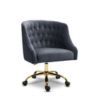 Meridian Furniture Arden Velvet Office Chair - Gold - Office Chairs