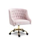 Meridian Furniture Arden Velvet Office Chair - Gold - Office Chairs