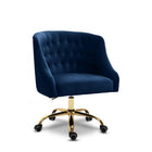 Meridian Furniture Arden Velvet Office Chair - Gold - Office Chairs