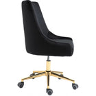 Meridian Furniture Karina Velvet Office Chair - Gold - Office Chairs
