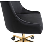 Meridian Furniture Karina Velvet Office Chair - Gold - Office Chairs