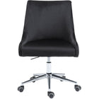 Meridian Furniture Karina Velvet Office Chair - Chrome - Office Chairs