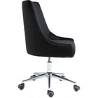 Meridian Furniture Karina Velvet Office Chair - Chrome - Office Chairs