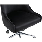 Meridian Furniture Karina Velvet Office Chair - Chrome - Office Chairs