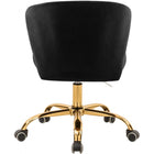 Meridian Furniture Finley Velvet Office Chair - Gold - Chairs