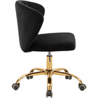 Meridian Furniture Finley Velvet Office Chair - Gold - Chairs