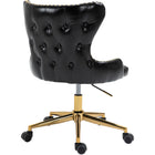 Meridian Furniture Hendrix Faux Leather Office Chair - Gold - Office Chairs
