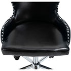 Meridian Furniture Hendrix Faux Leather Office Chair - Chrome - Office Chairs