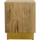 Meridian Furniture Acacia Square End Table - Gold - End Table