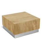 Meridian Furniture Acacia Square Coffee Table - Chrome - Coffee Tables
