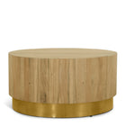 Meridian Furniture Acacia Round Coffee Table - Gold - Coffee Tables