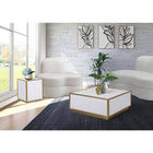 Meridian Furniture Glitz End Table - White - End Table