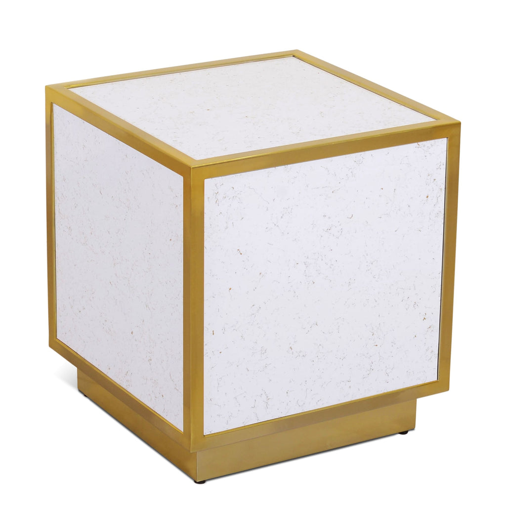 Meridian Furniture Glitz End Table - White - End Table