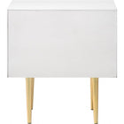 Meridian Furniture Modernist Nightstand - Gold - Nightstand