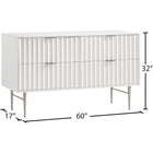 Meridian Furniture Modernist Dresser - Chrome - Drawers & Dressers