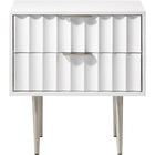 Meridian Furniture Modernist Nightstand - Chrome - Nightstand